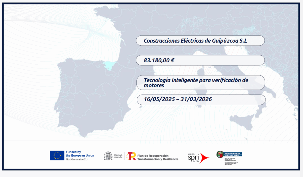 Reconocimiento subvención: Tecnología inteligente para verificación de motores.
